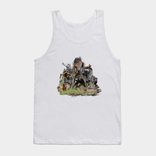 German Wirehaired Pointers, GWP Pointing dog Tank Top